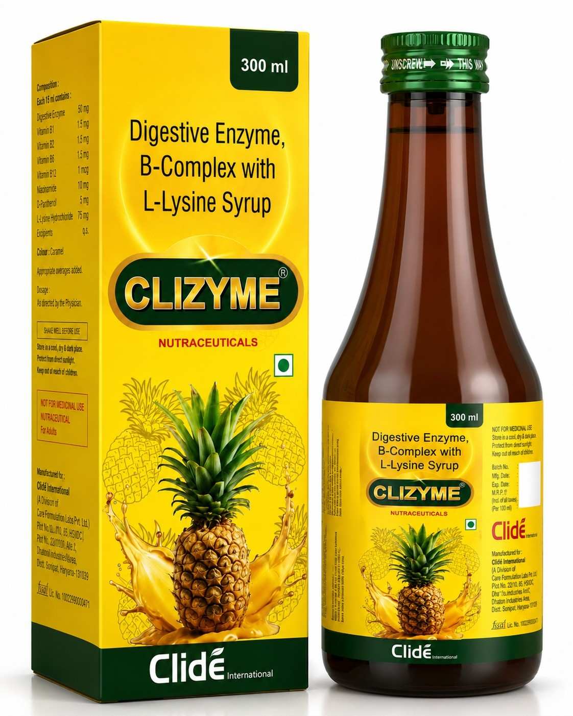 CLIZYME SYP-300 ML