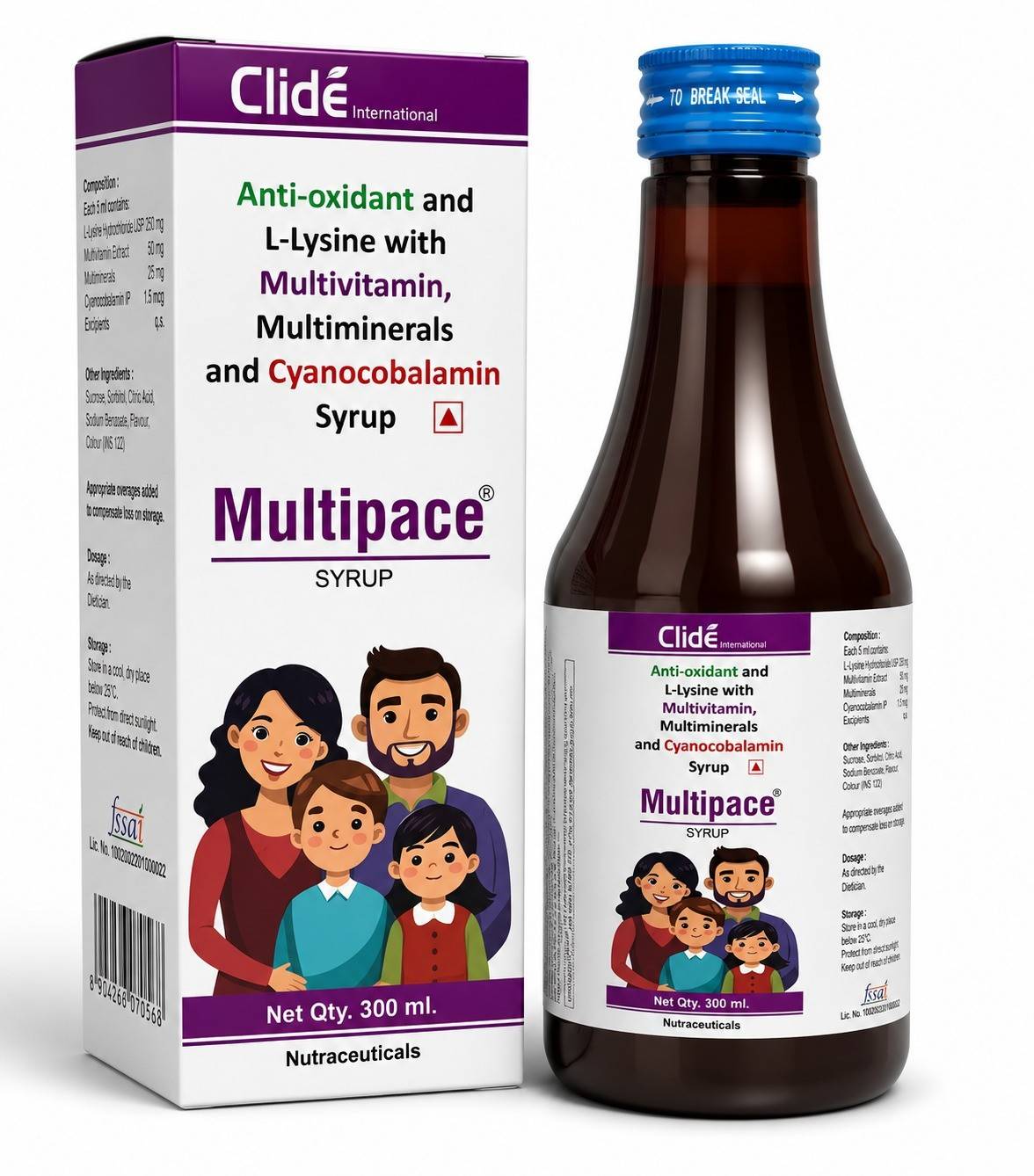 MULTIPACE SYRUP 300ML
